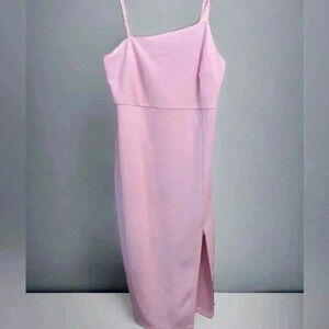 OWIN Women's NEW Adjustable Straps Sleeveless High Waist Split Midi Dress.